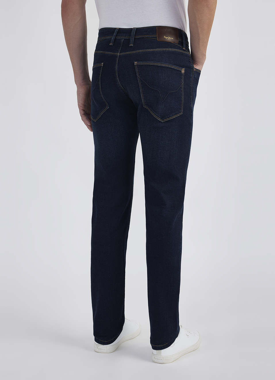 Men Blue Mid Rise Slim Powerflex Extra Stretchable Jeans, , large image number 3