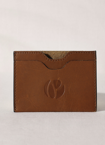 Brown Embossed Card Holder