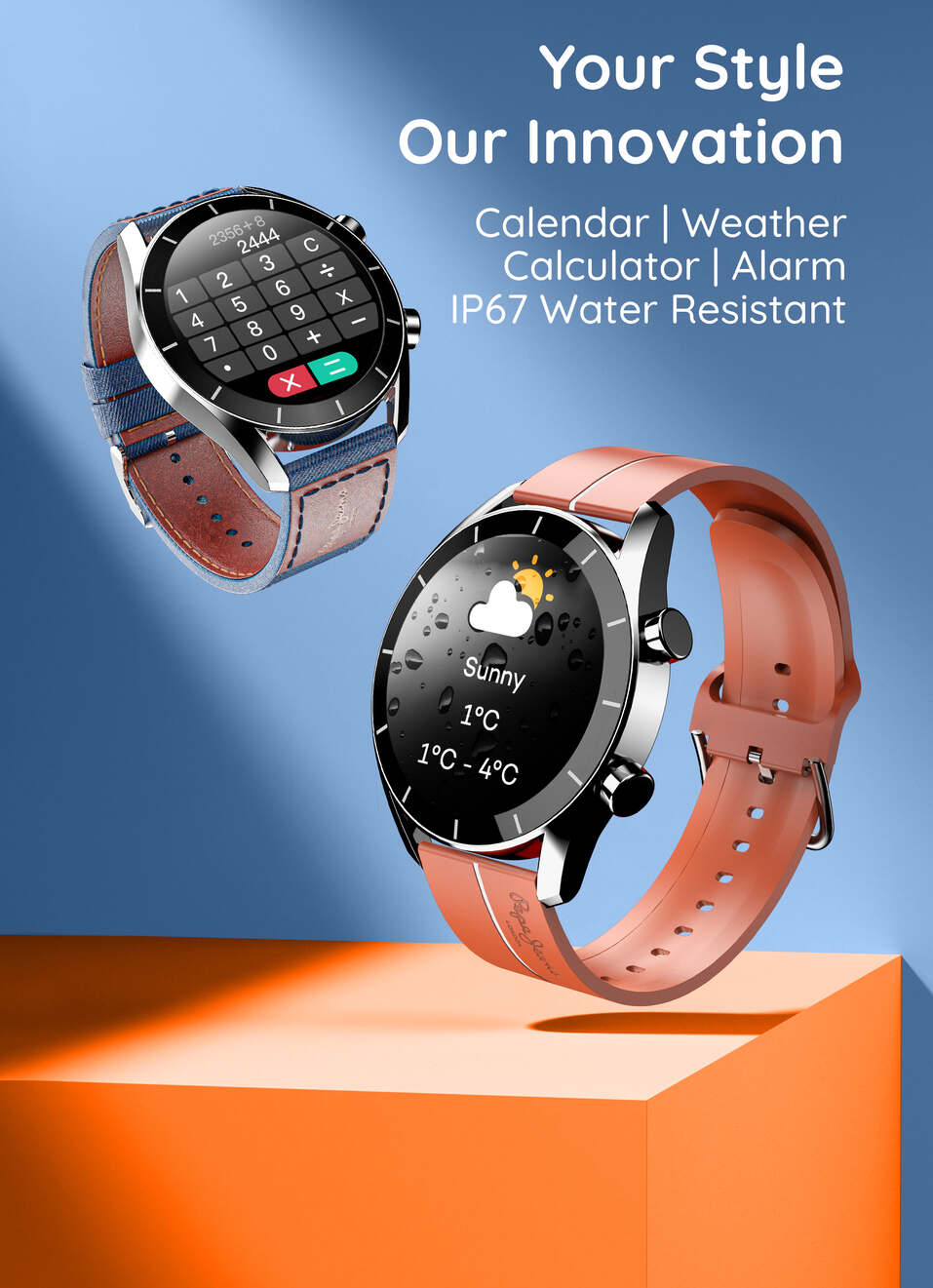 Pepe X Pebble 1.39" Bluetooth Calling Smartwatch, , large image number 5