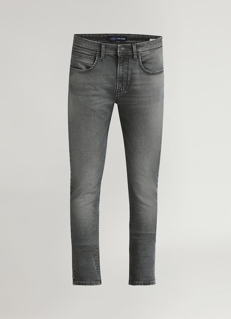 Chinox Grey Mid Rise Skinny Fit Gymindigo Jeans, , large image number 6