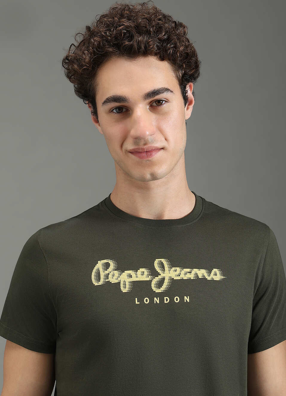 Men Green Graphic Slim Fit T-shirt, , large image number 4