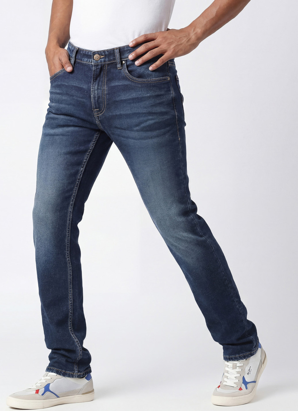 Vapour Slim Fit Mid Waist Jeans, , large image number 0