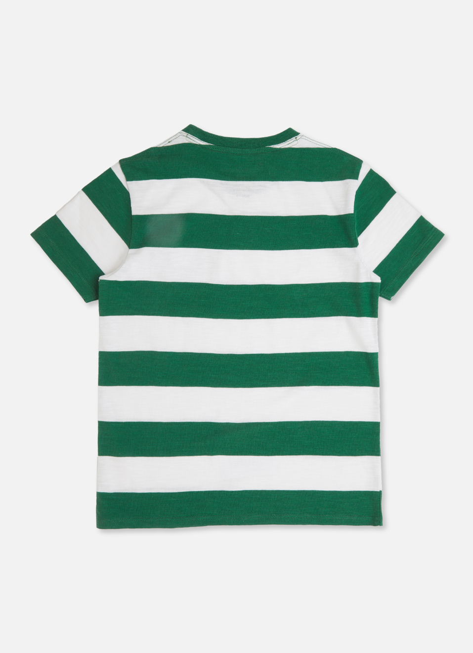 Boys Green Stripes Tropical Aop Print Pocket T-shirt, , large image number 1
