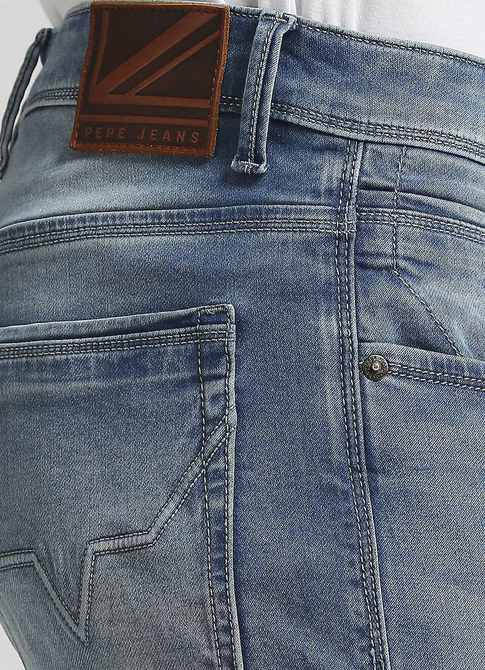 Chinox Light Blue Mid Rise Ankle Gymindigo Jeans, , large image number 4