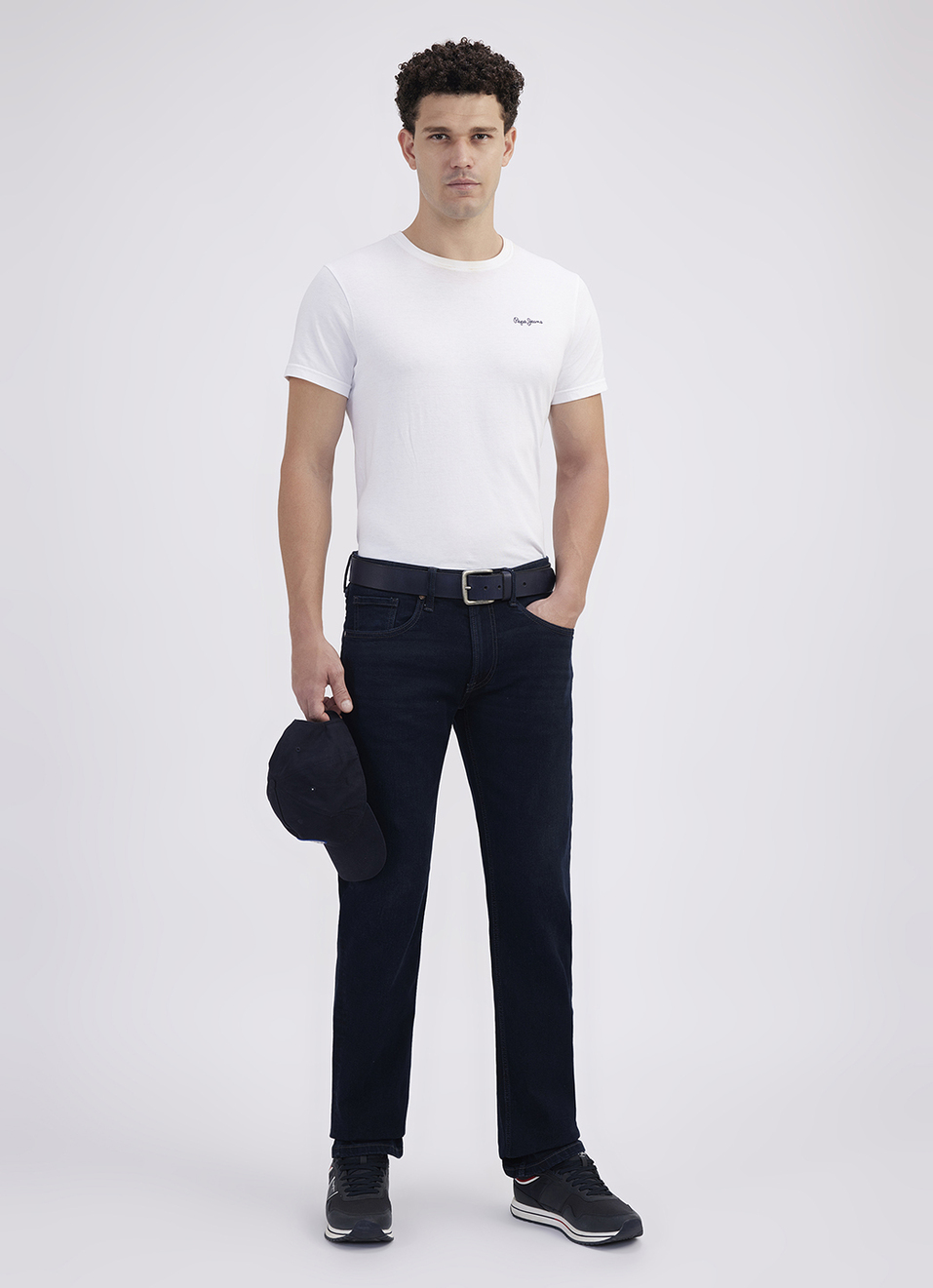 Men Blue Straight Fit Mid Rise Jeans, , large image number 1