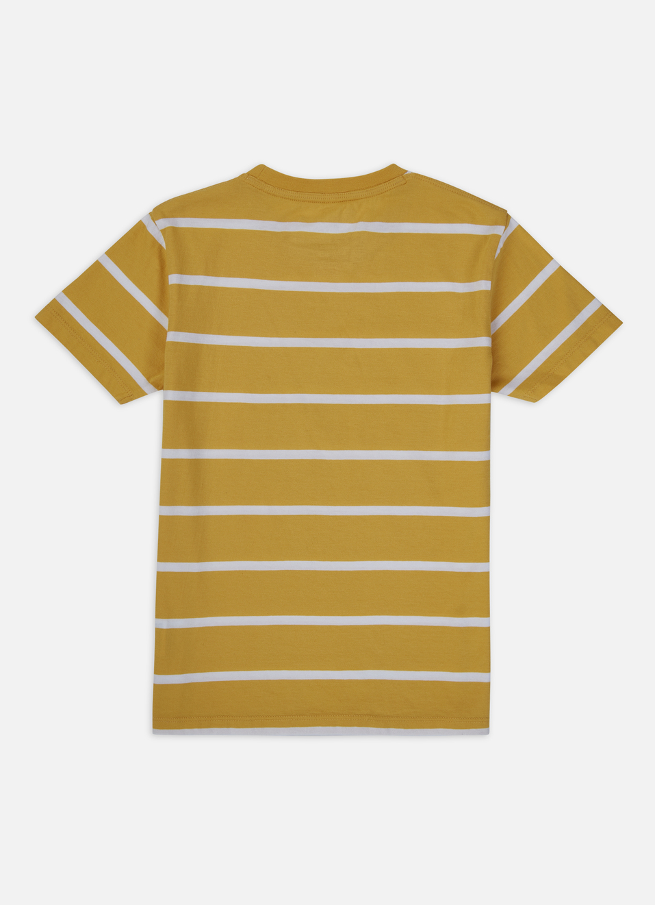 Boys Yellow Vertical Stripe Short Sleeve T-shirt, , large image number 1