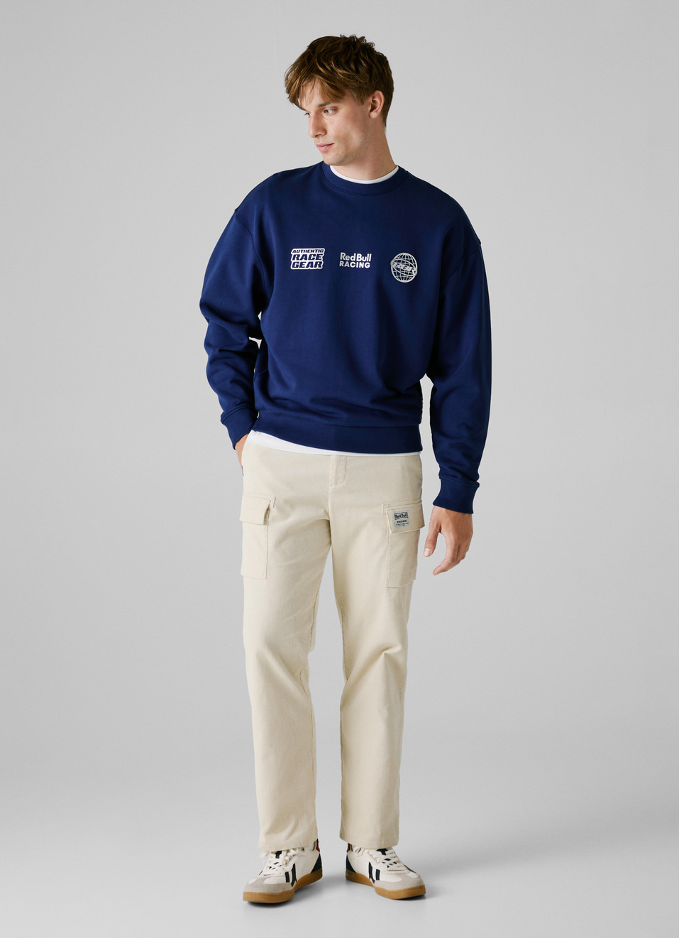 Red Bull Racing X Pepe Jeans Blue Comfort Fit Sweatshirt, , large image number 7