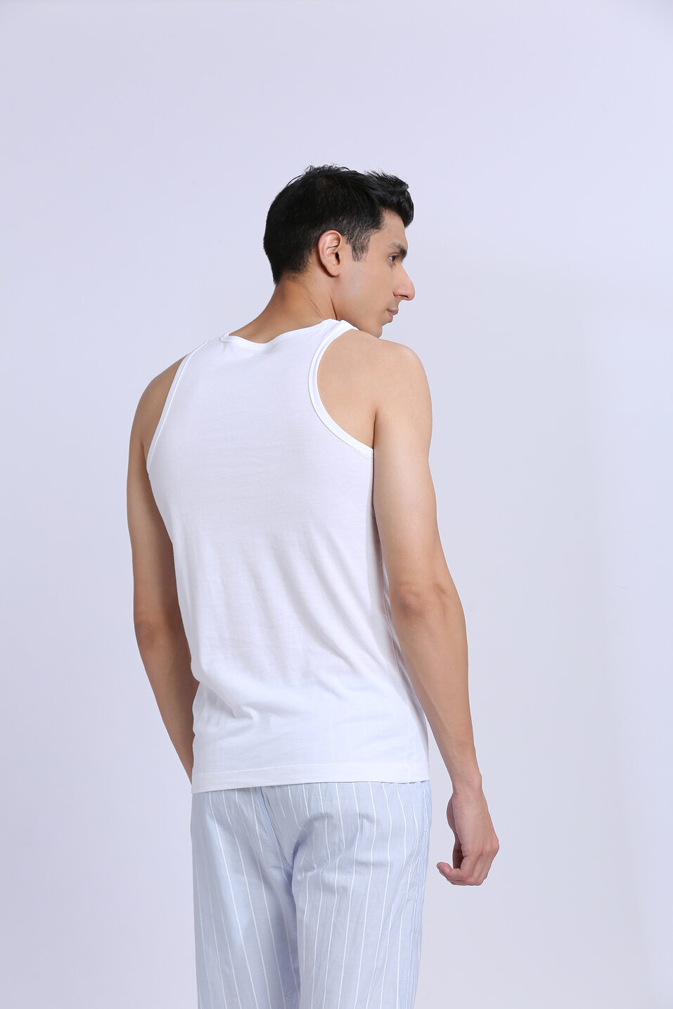 Pack Of 2 Solid White Stretch Vest, , large image number 2