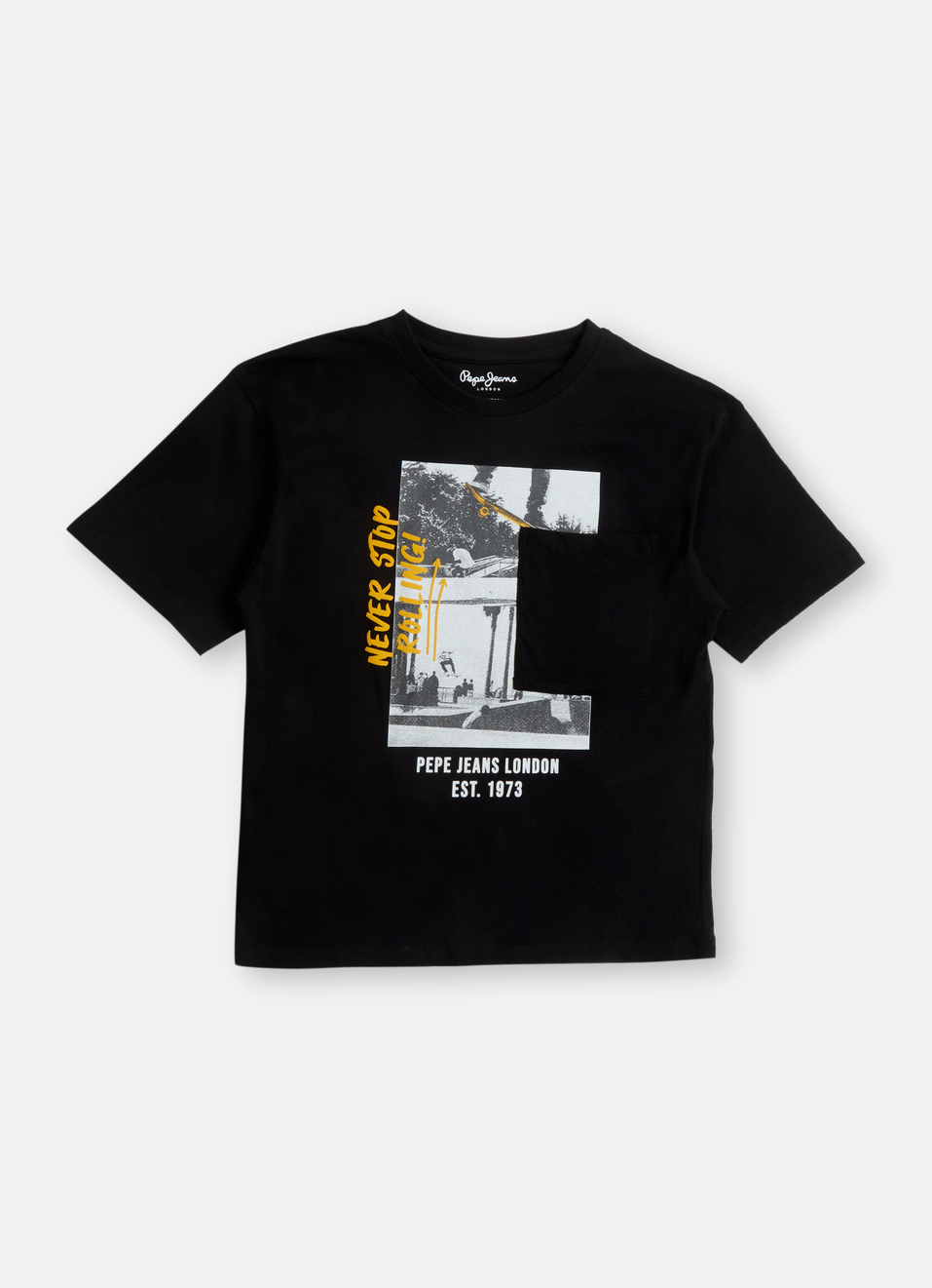 Boys White Graphic Print Short Sleeve Oversized T-shirt, , large image number 0