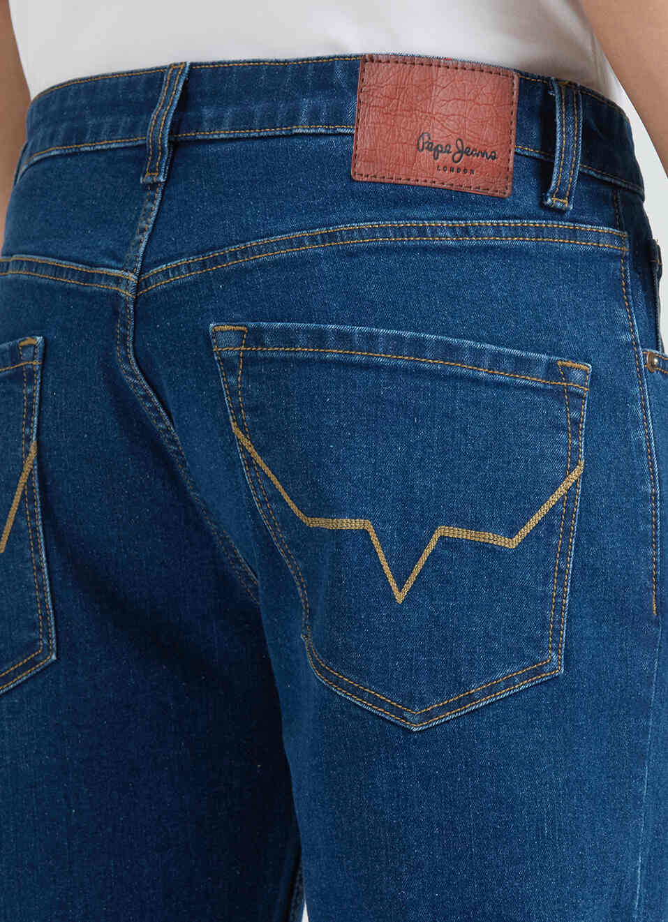 Men Blue Mid Rise Straight Fit Jeans, , large image number 4