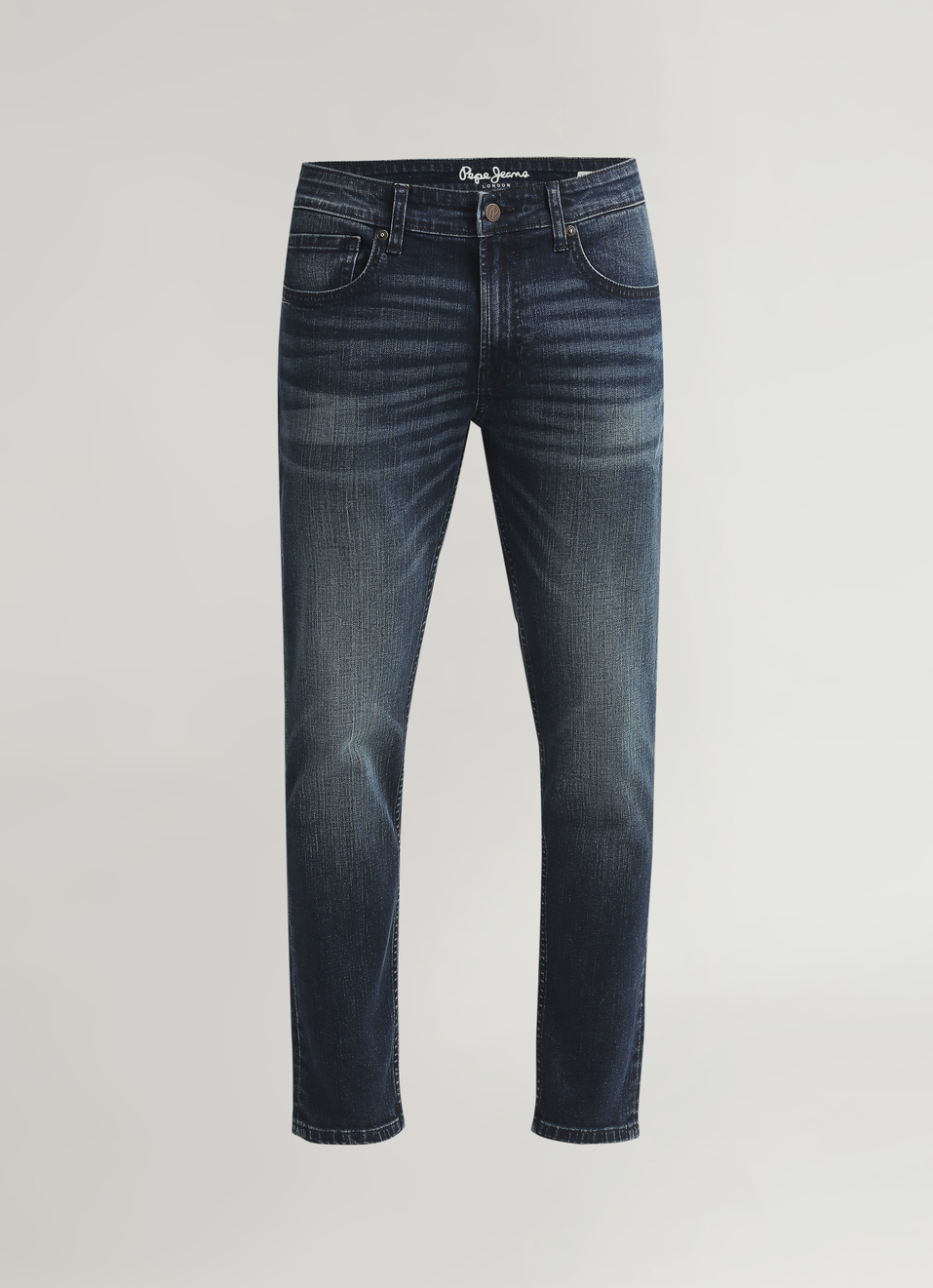 Chinox Dark Blue Mid Rise Ankle Jeans, , large image number 6