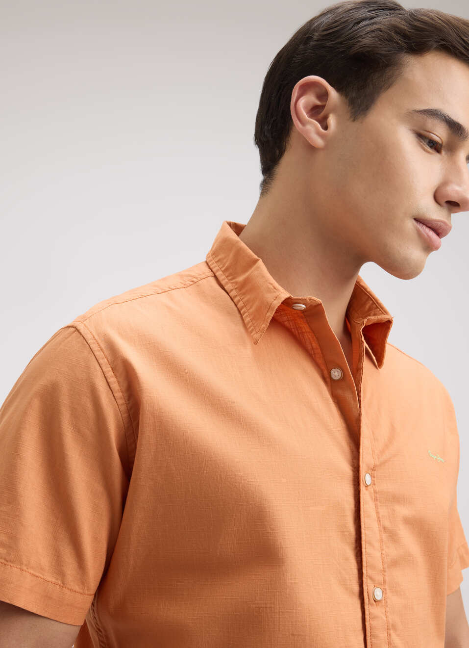 Men Orange Short Sleeve Shirt, , large image number 4