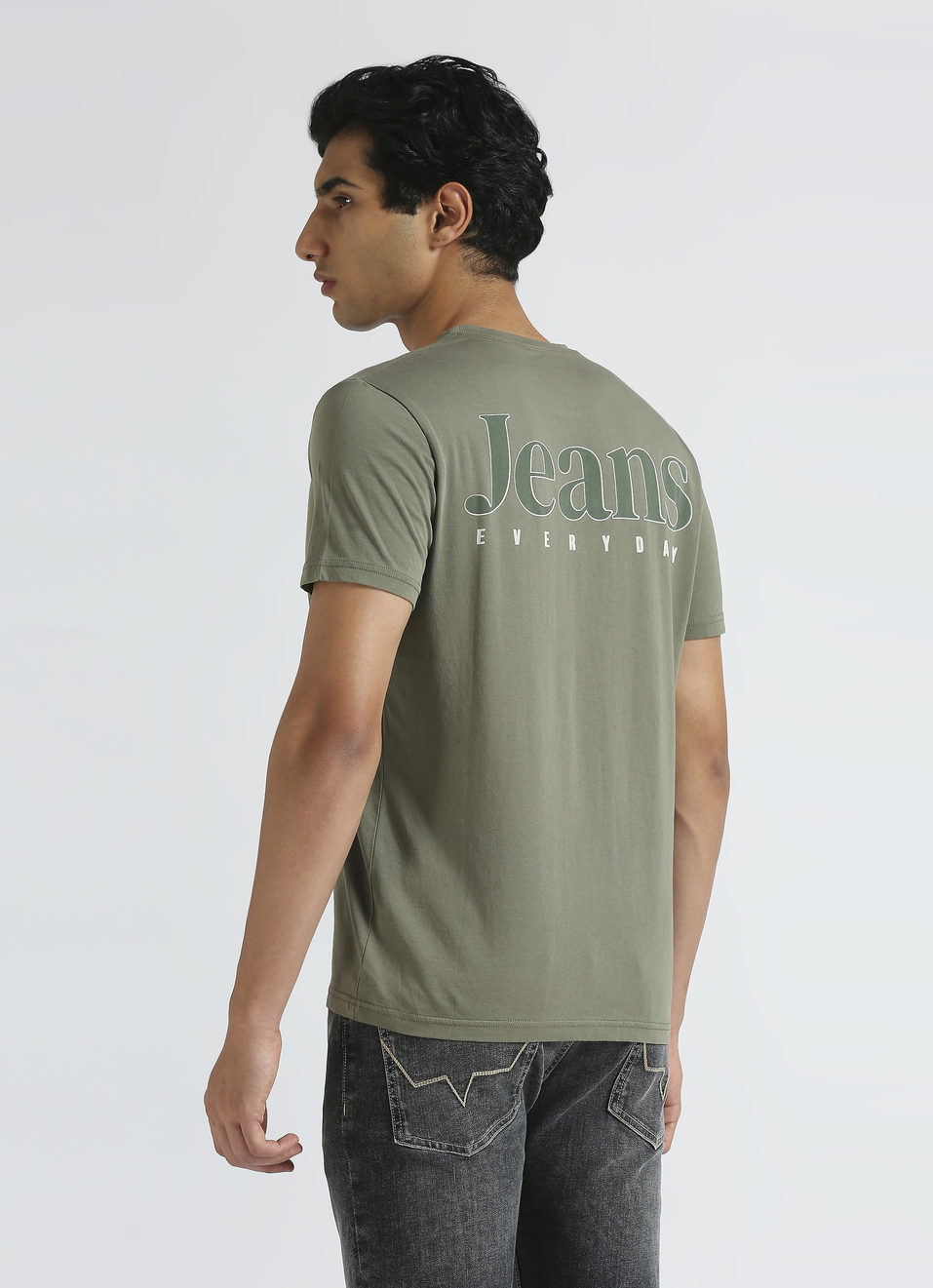 Green Graphic Print Short Sleeve T-shirt, , large image number 2