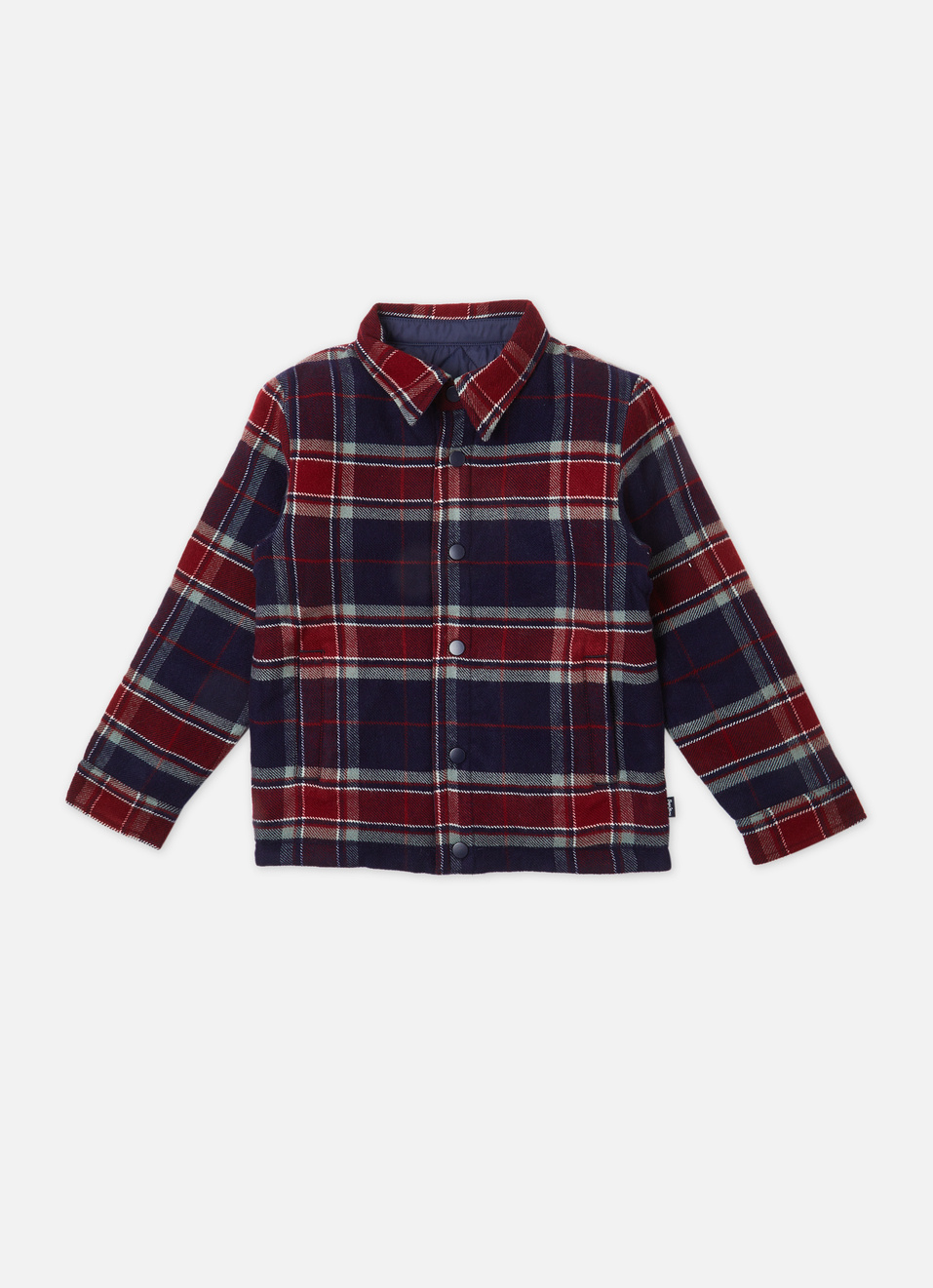 Boys Navy Full Sleeve Reversible Jacket, , large image number 0