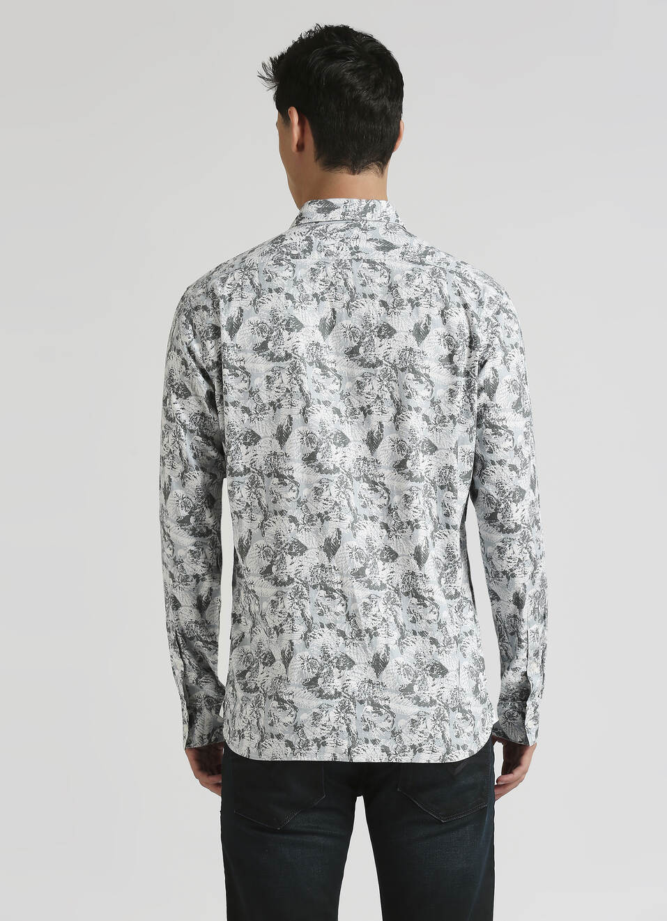 Mint Tropical Print Premium Long Sleeve Shirt, , large image number 2