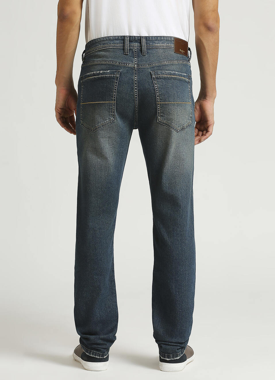 Vapour Dark Blue Mid Rise Jeans, , large image number 1