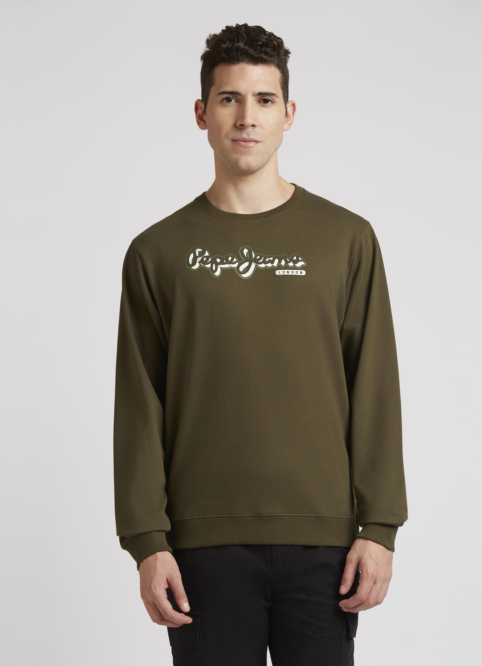 Green Graphic Print Full Sleeve Sweatshirt, , large image number 1