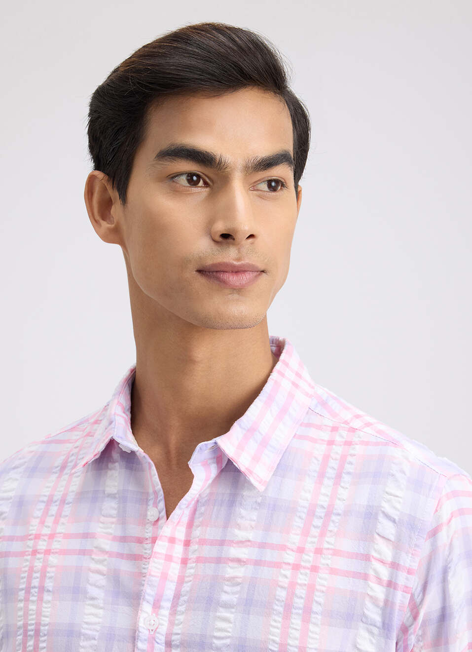 Men Purple Minimal Full Sleeve Shirt, , large image number 4