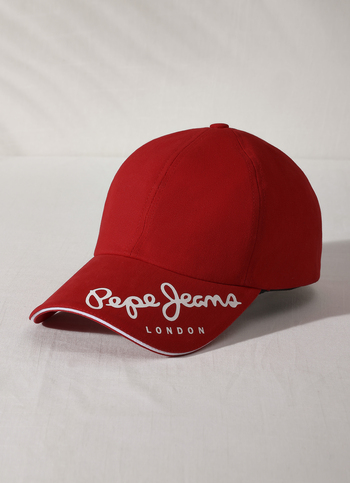 Red Printed Sports Cap