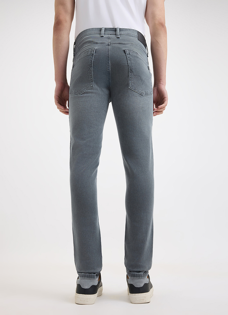 Men Grey Mid Rise Tapered Gymindigo Jogger Like Jeans, , large image number 3
