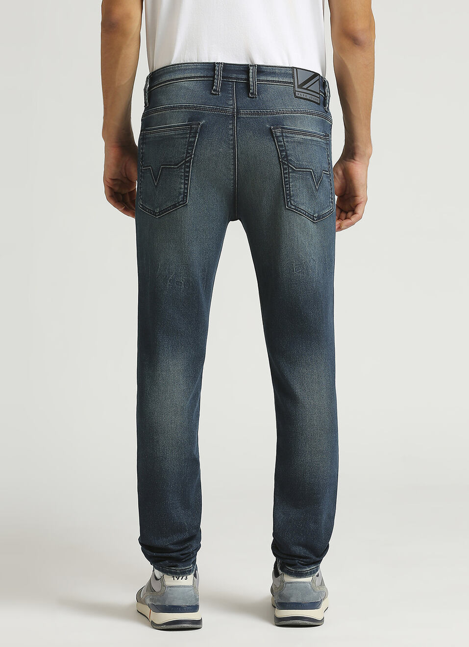 Chinox Dark Blue Mid Rise Skinny Gymindigo Jeans, , large image number 3