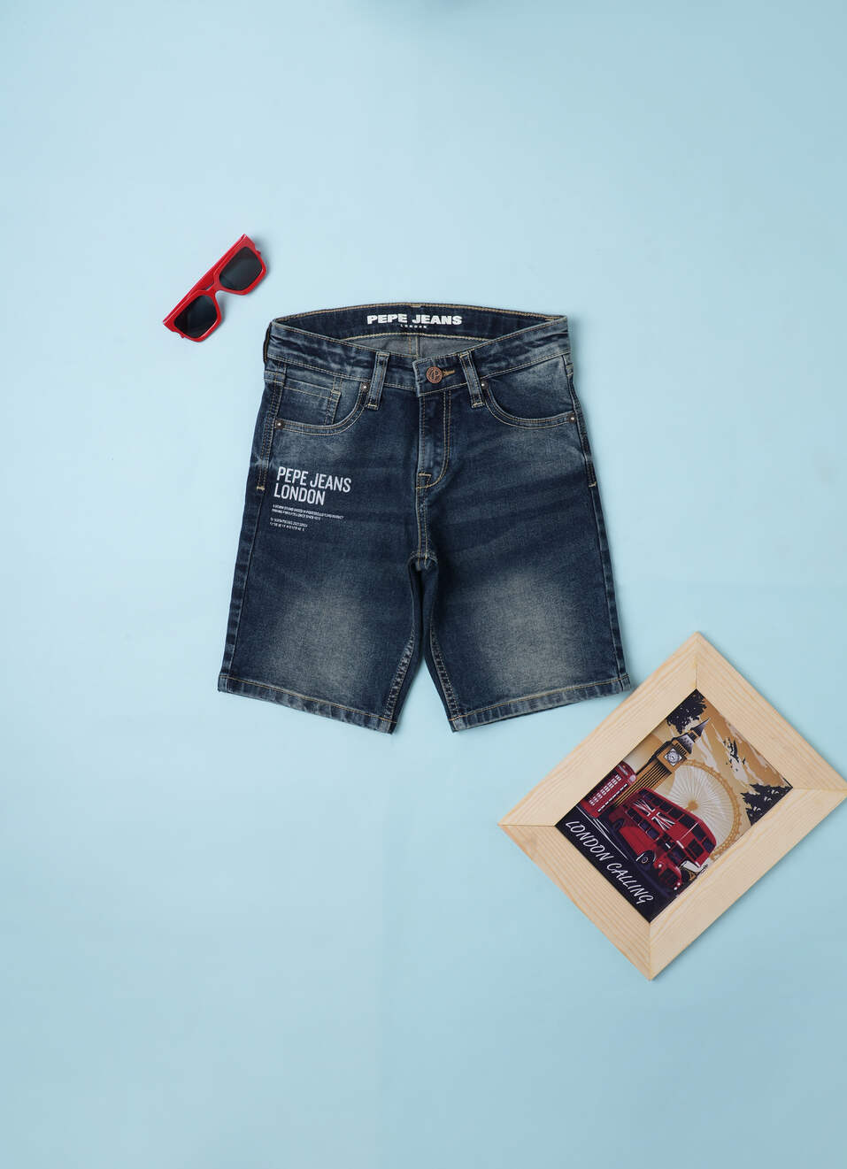 Cashed slim fit shorts, , large image number 0