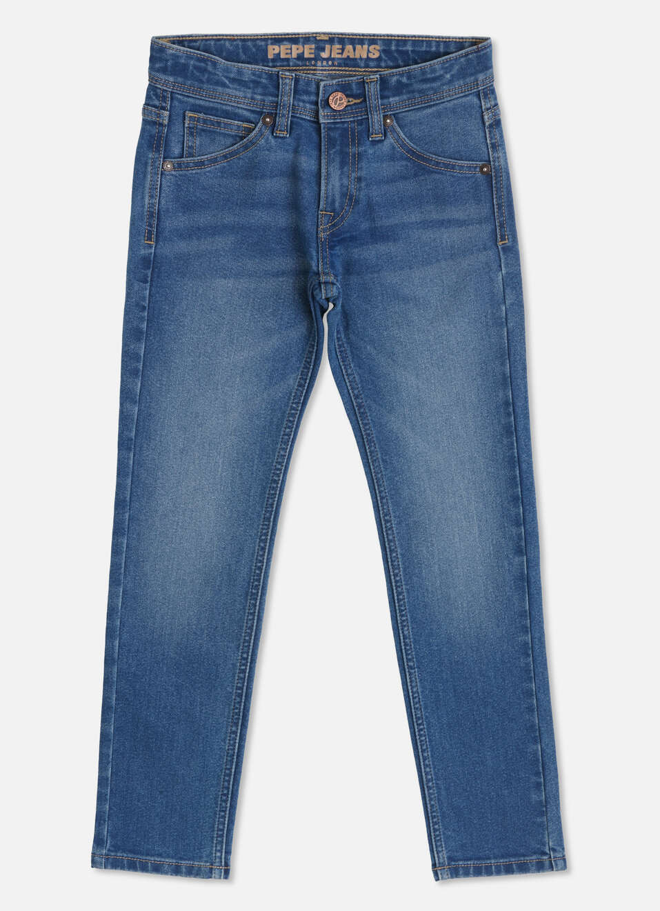 Cashed Mid Waist Slim Fit Denim, , large image number 1