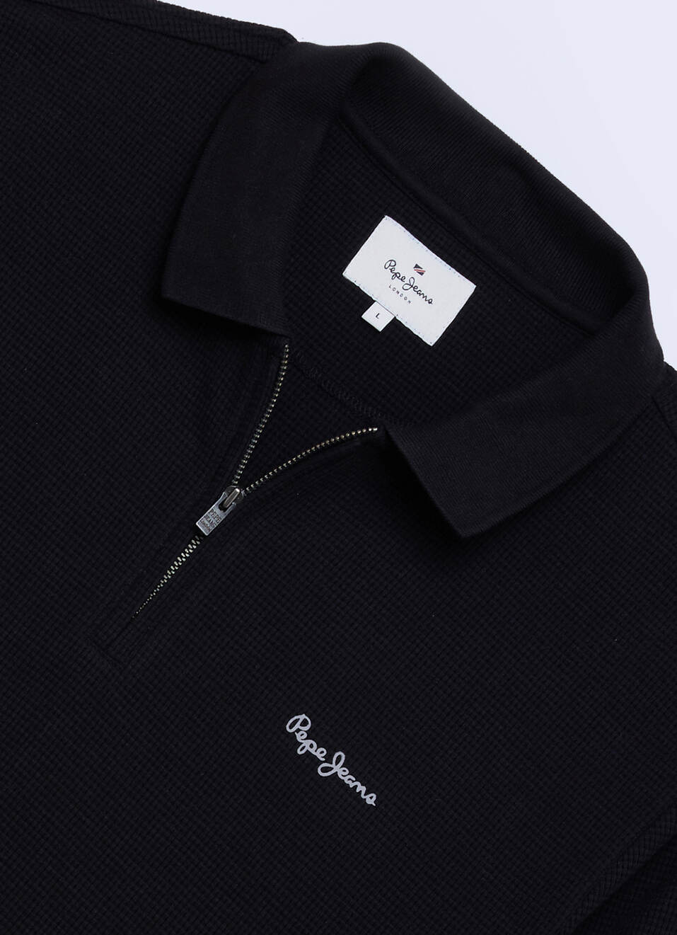 Men Black Solid Polo Collar T-shirt, , large image number 6