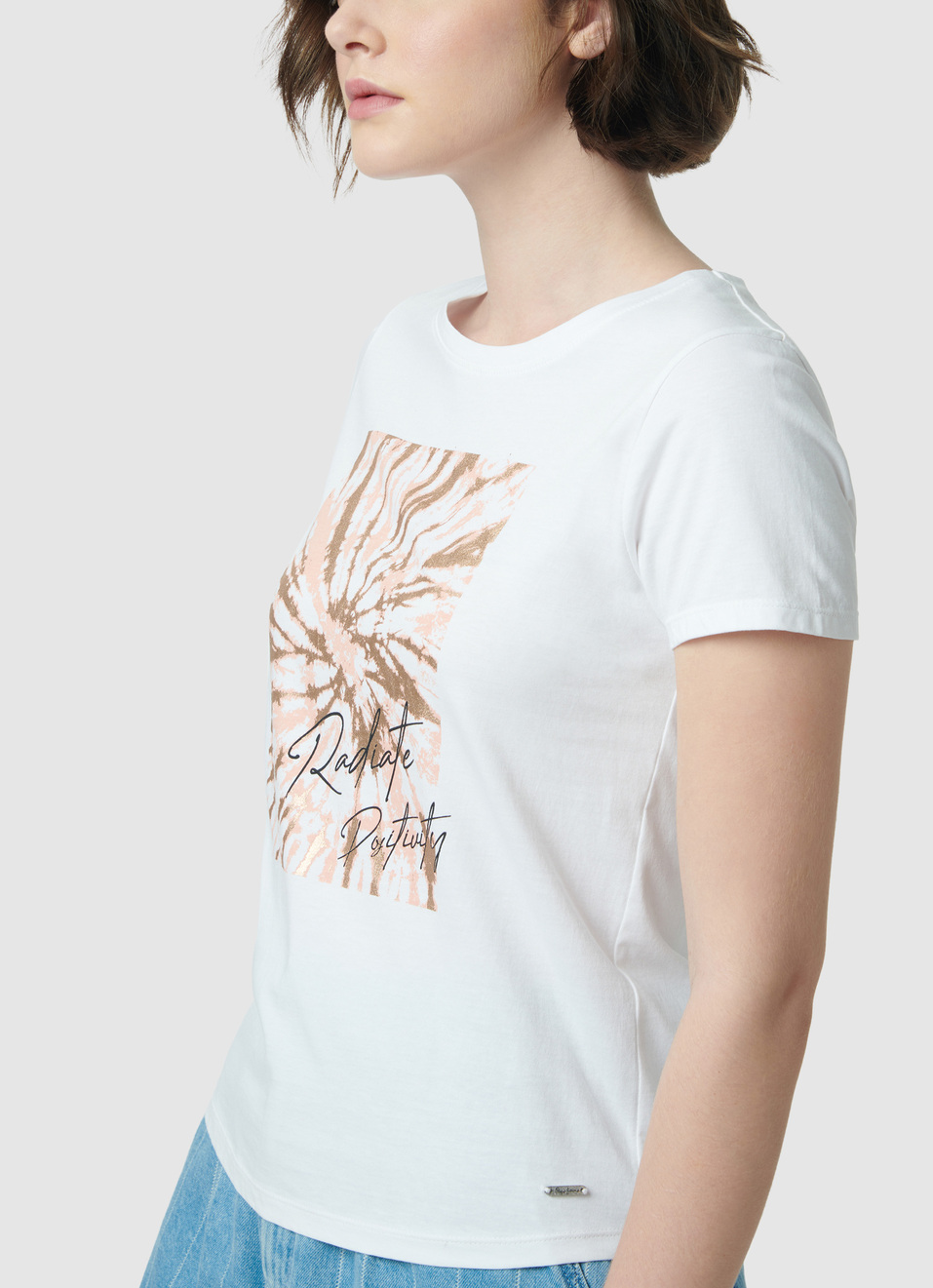 White Graphic Printed T-shirt, , large image number 4