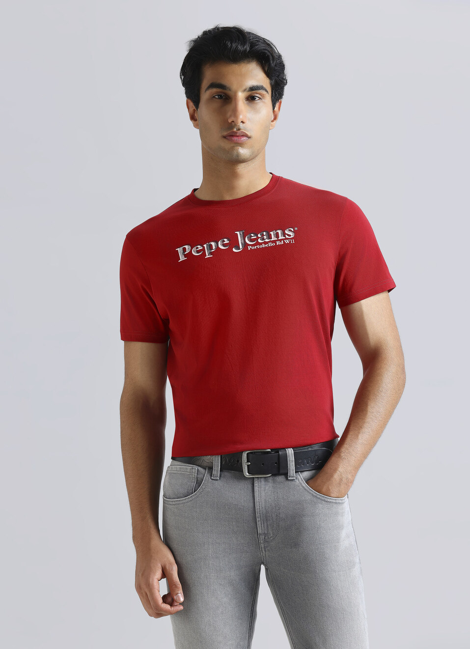 Red Graphic Print Short Sleeve T-shirt, , large image number 0
