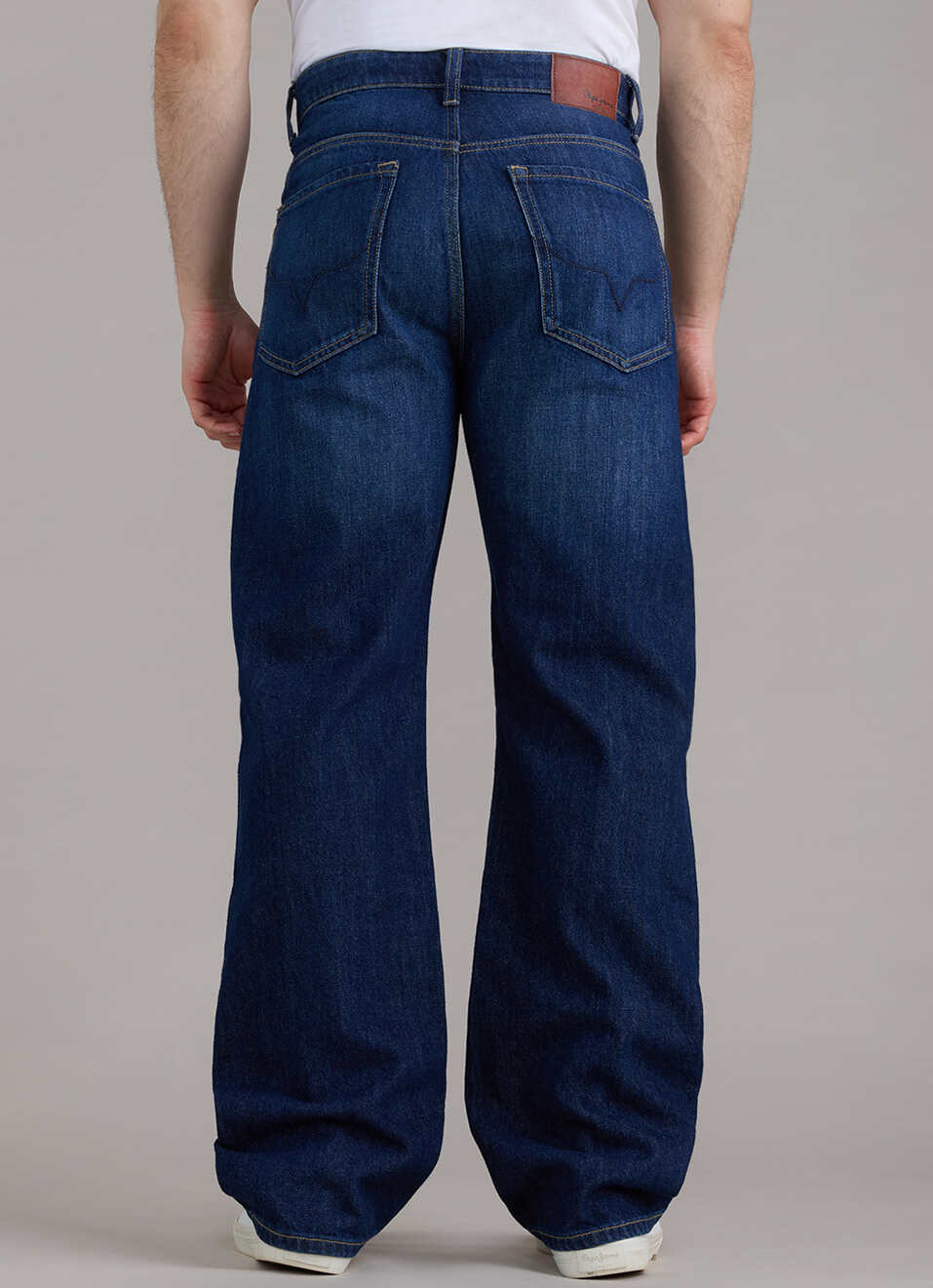 Men Blue Baggy Fit Mid Rise Jeans, , large image number 3