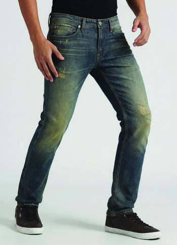 Vapour Vintage Washed Mid Rise Slim Fit Jeans
