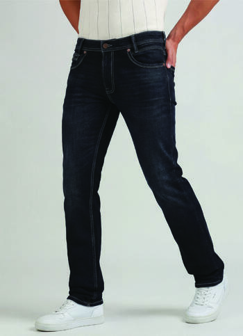 Vapour Dark Blue Mid Rise Slim Fit Jeans