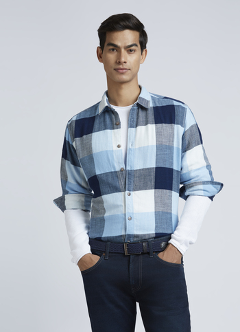 Blue Checks Full Sleeve Shirt