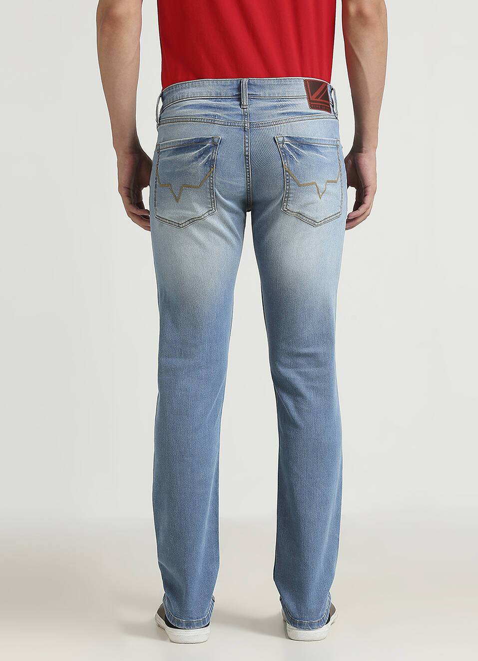 Vapour Light Blue Mid Rise Slim Fit Jeans, , large image number 3