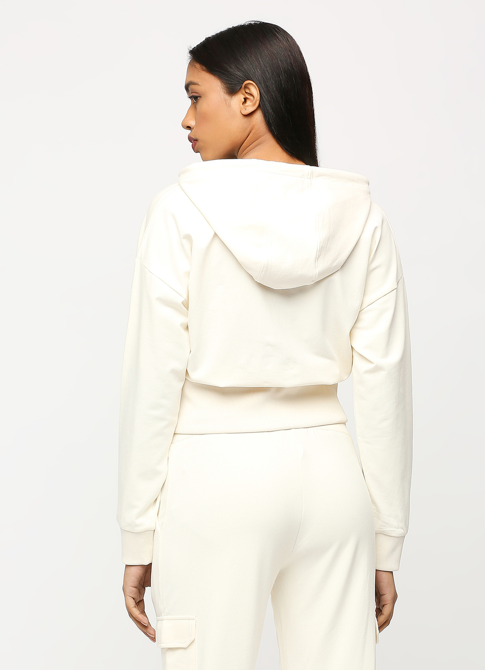 Ecru Full Sleeve Sweatshirt, , large image number 2