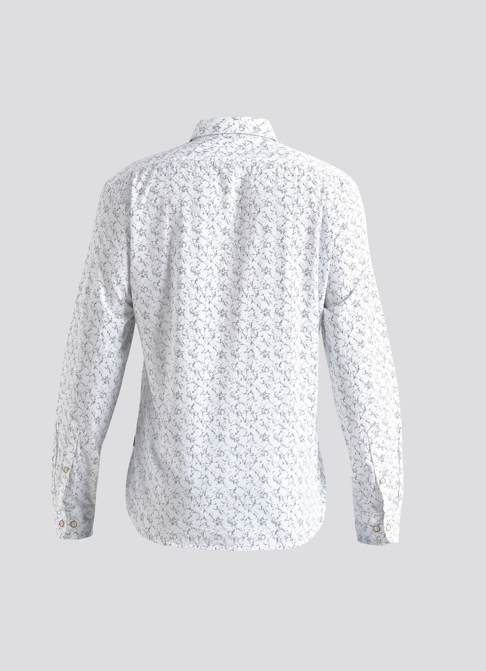 White Abstract Print Full Sleeve Shirt, , large image number 7