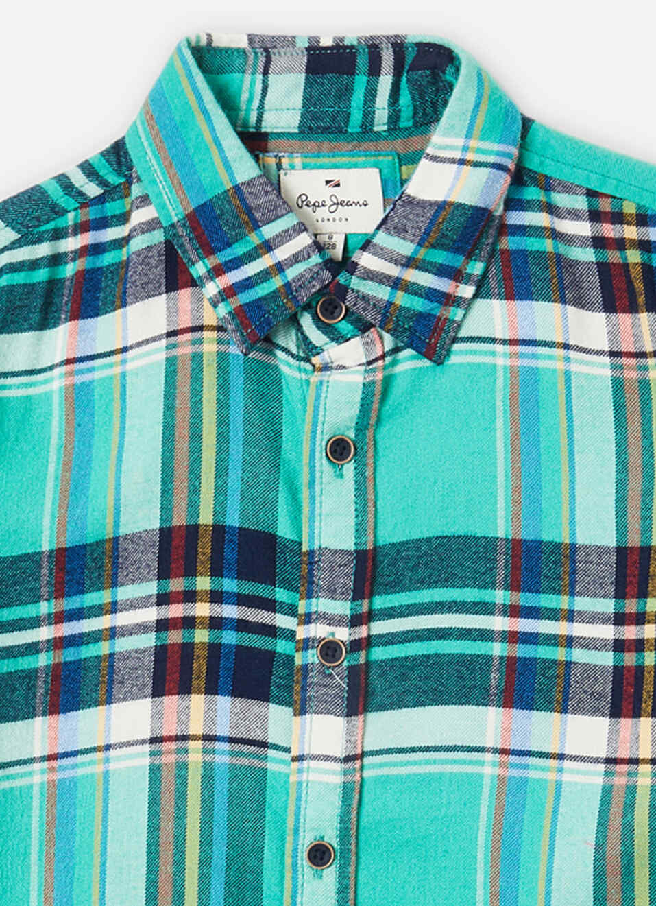 Boys Red Check Full Sleeve Shirt, , large image number 2
