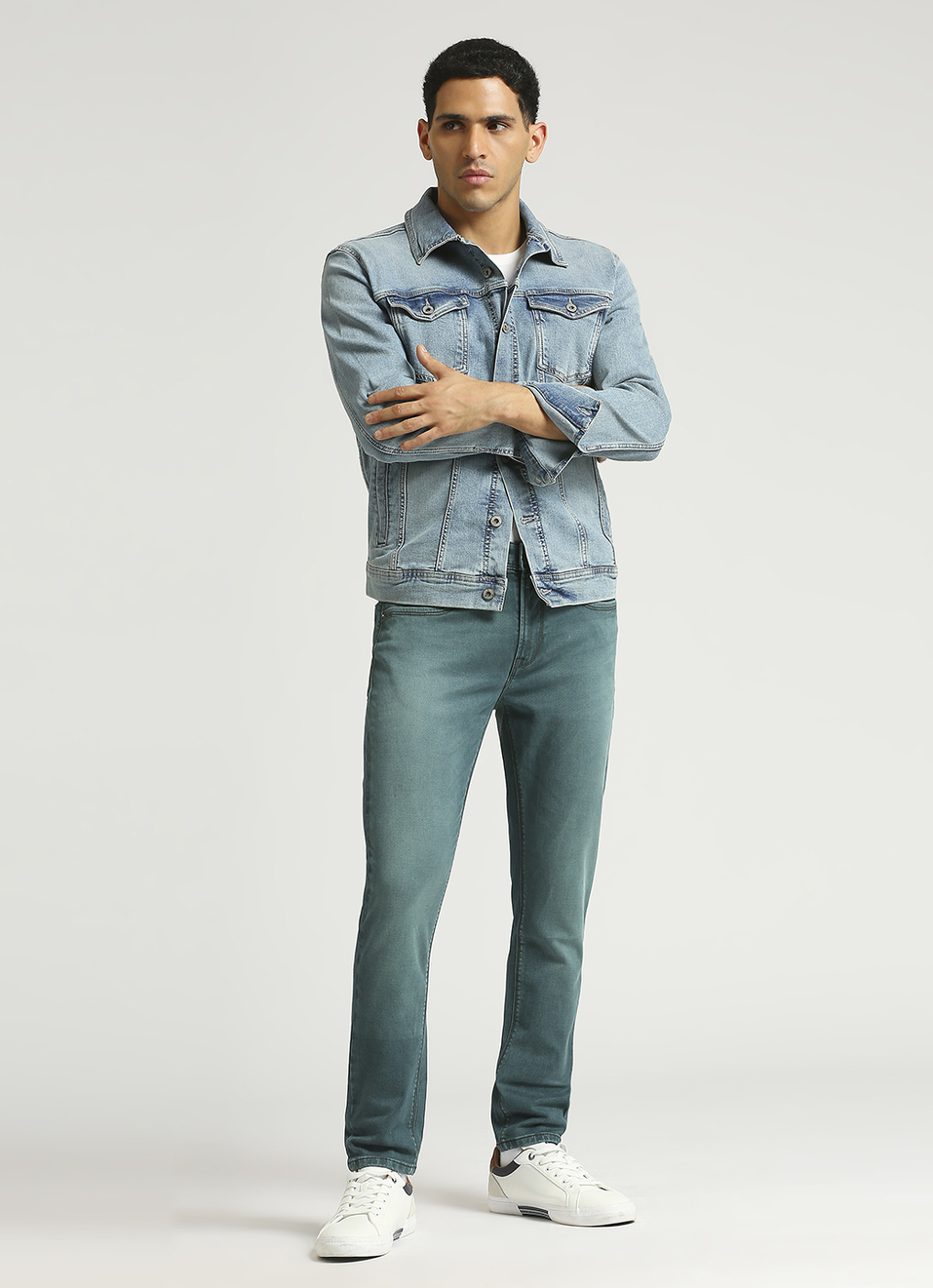 Chinox Dark Blue Mid Rise Ankle Gymindigo Jeans, , large image number 1