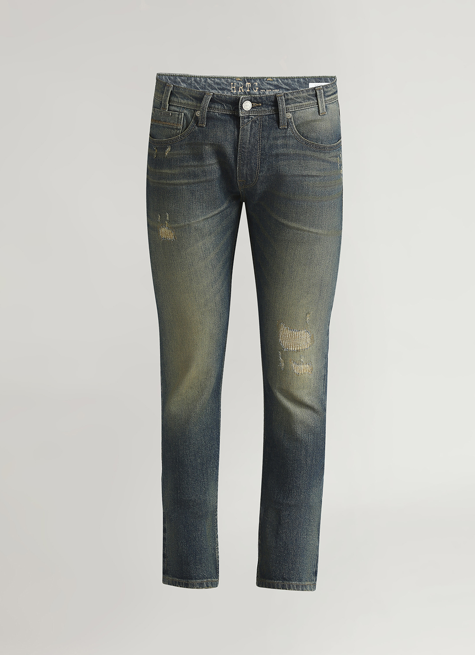 Vapour Vintage Washed Mid Rise Slim Fit Jeans, , large image number 6