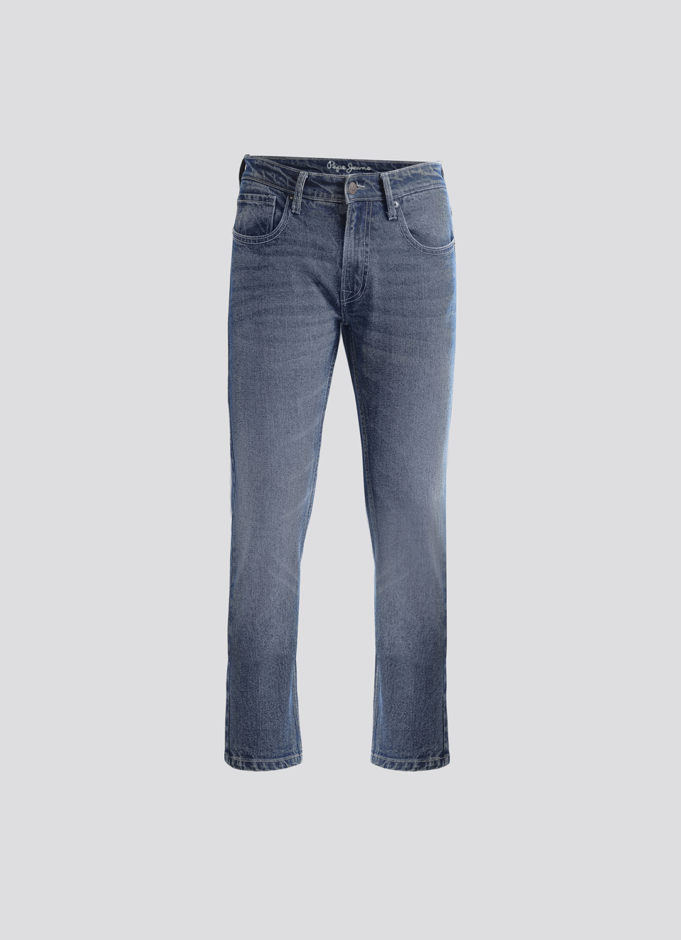 Vapour Blue Mid Waist Slim Jeans, , large image number 6
