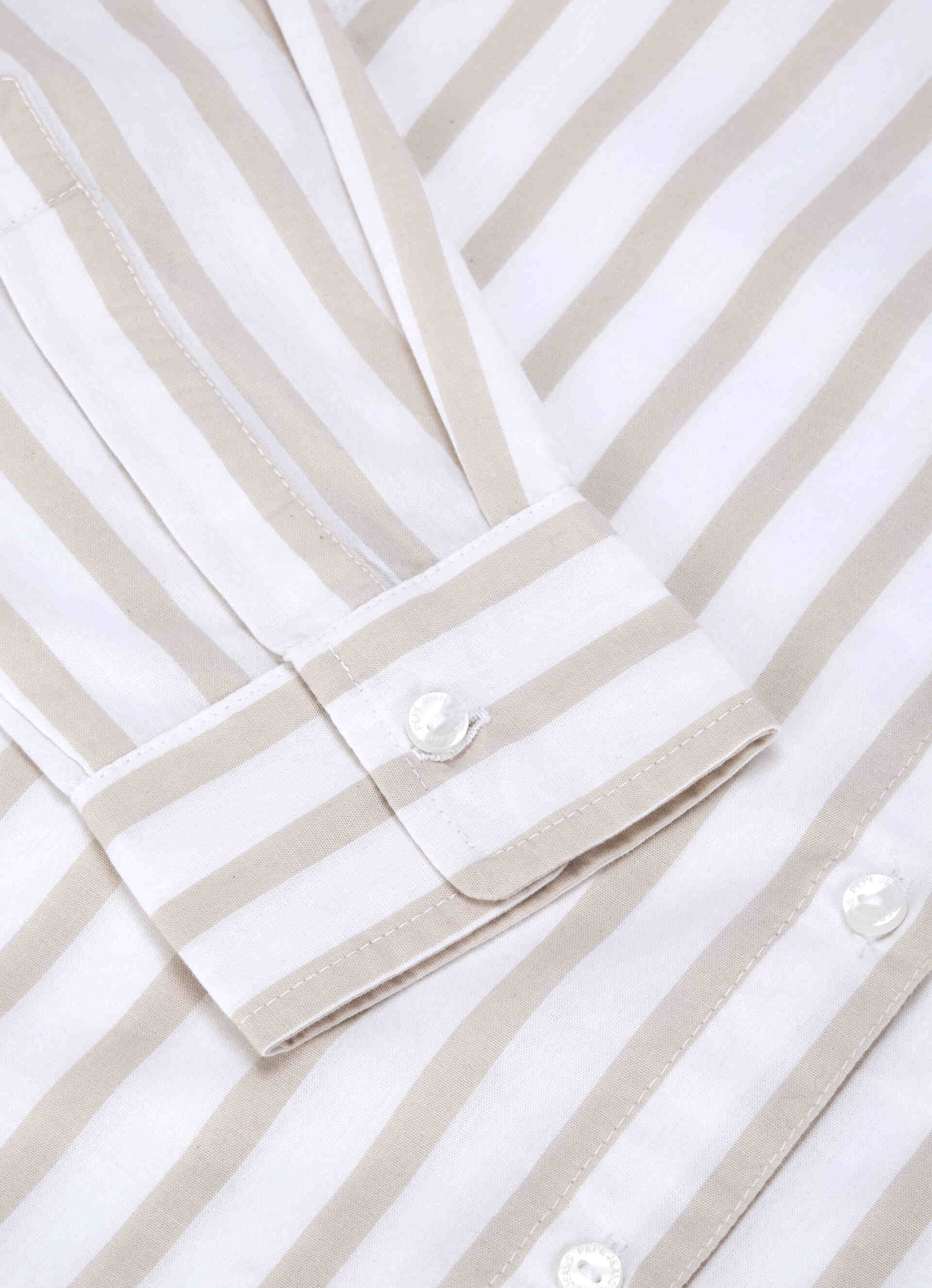 Women Beige Striped Regular Fit Shirt, , large image number 8