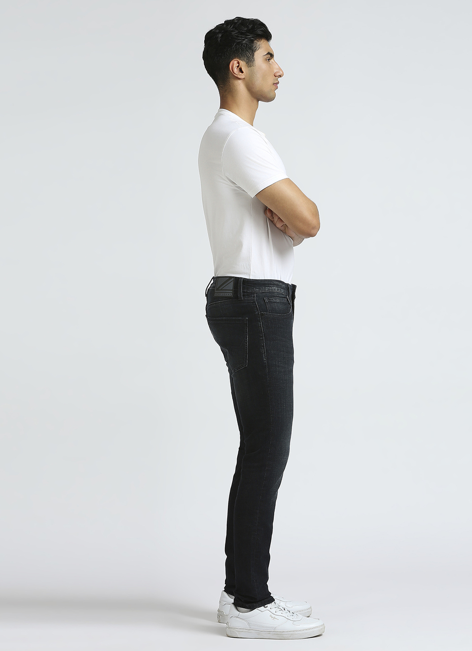 Scott Black Low Waist Skinny Jeans, , large image number 6