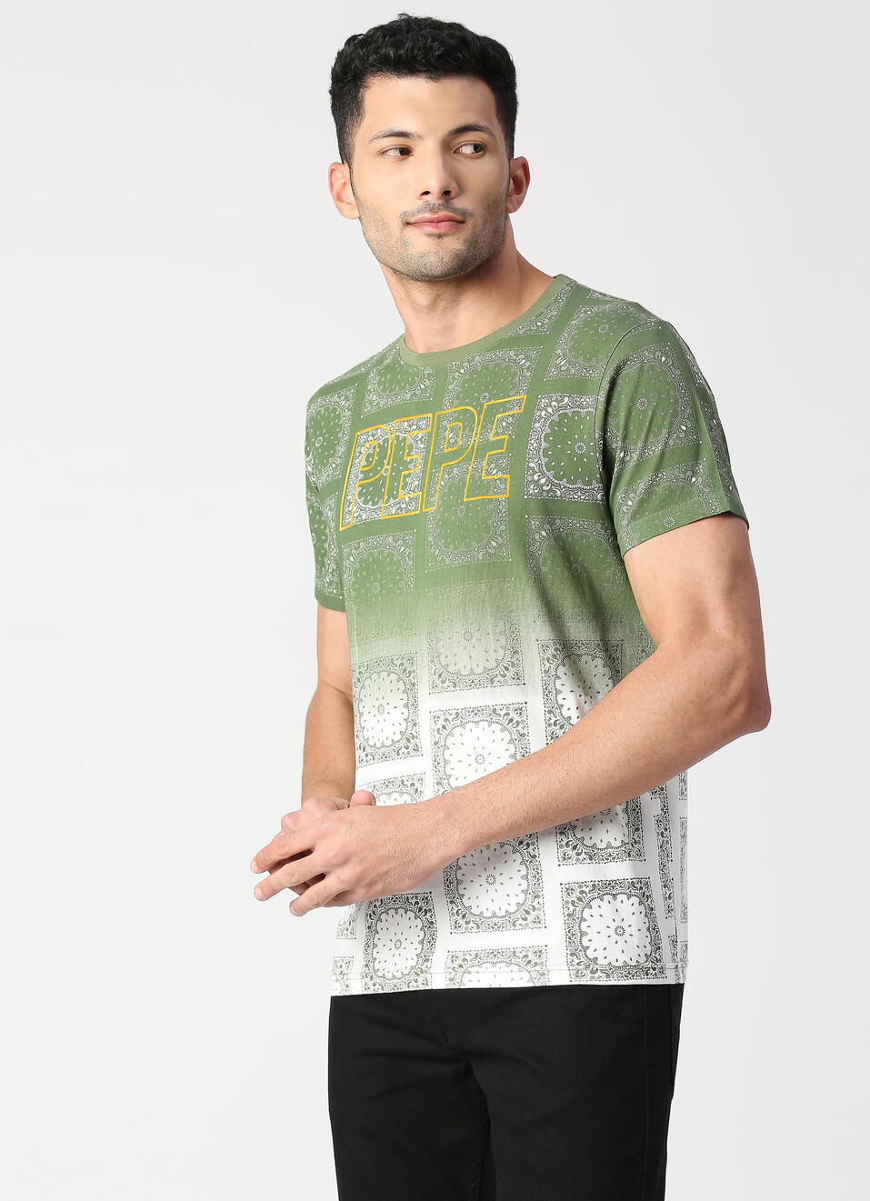FELIX SR bandana ombre printed tee, , large image number 3
