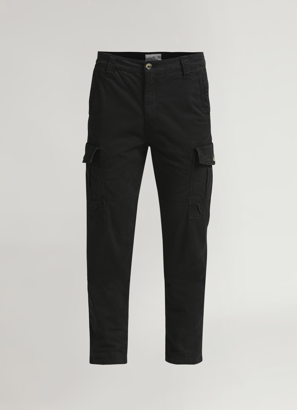 Black Overdyed Stretch Cargo Pants, , large image number 6