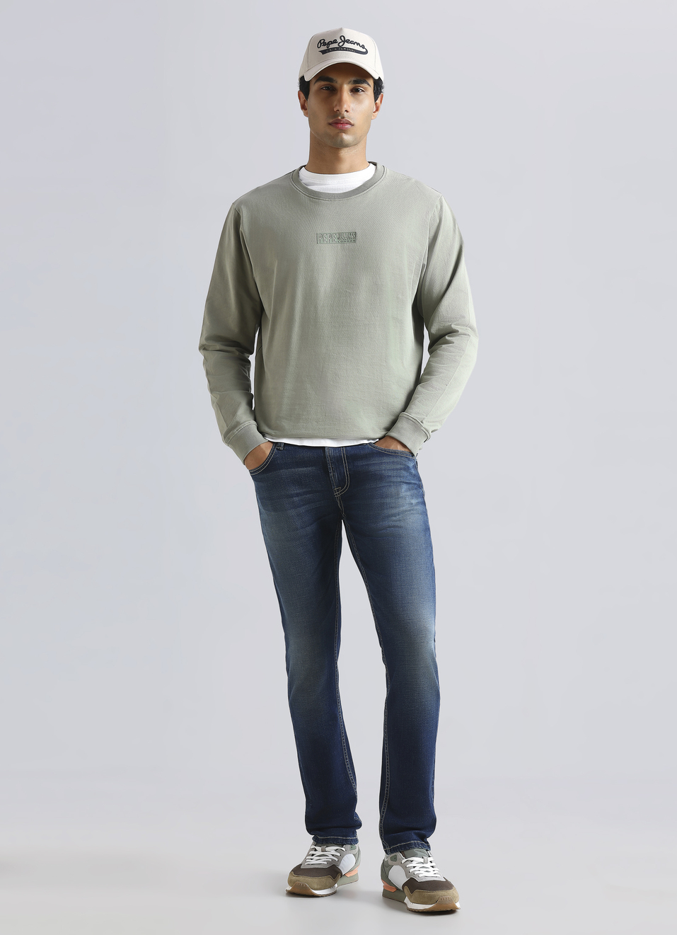 Green Crew Neck Full Sleeve Sweatshirt, , large image number 5