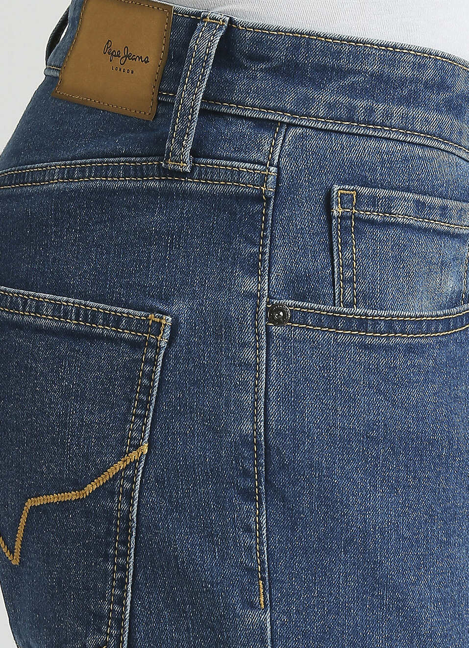 Holborne Ocean Blue Mid Rise Straight Fit Jeans, , large image number 4
