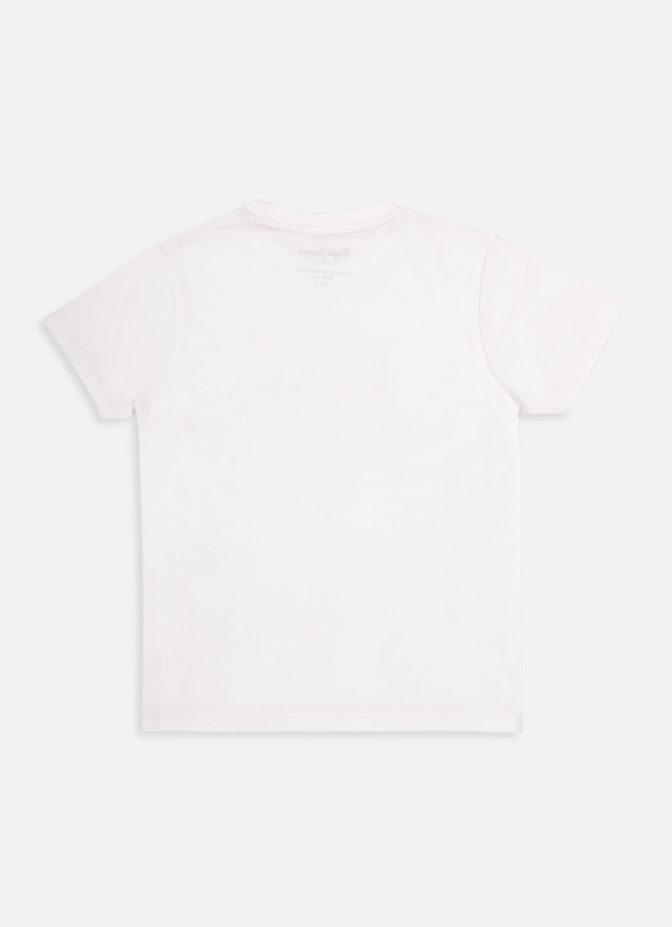 Boys White Graphic Print Short Sleeve T-shirt, , large image number 1