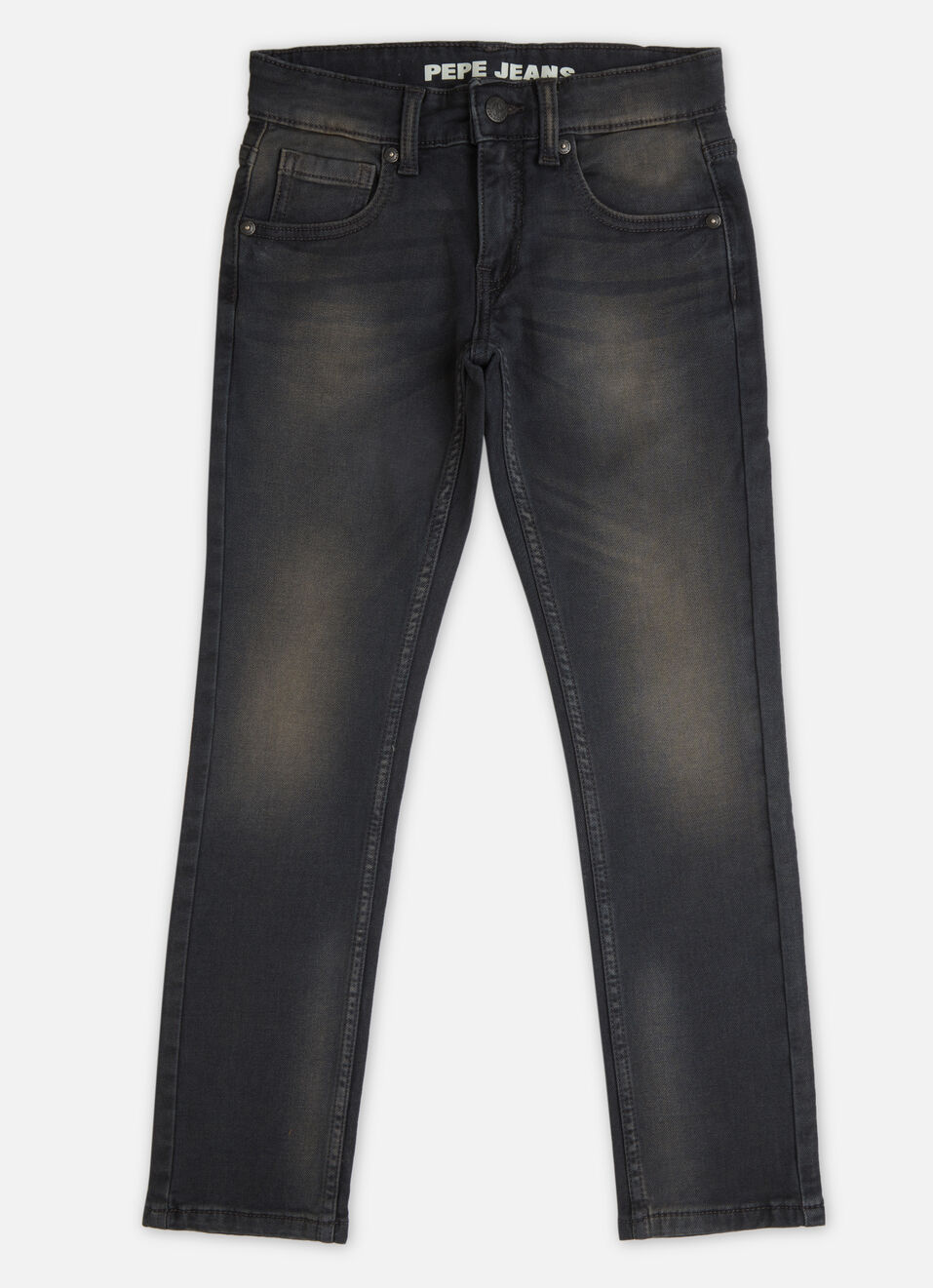 Boys Cash Grey Mid Rise Slim Fit Jeans, , large image number 0