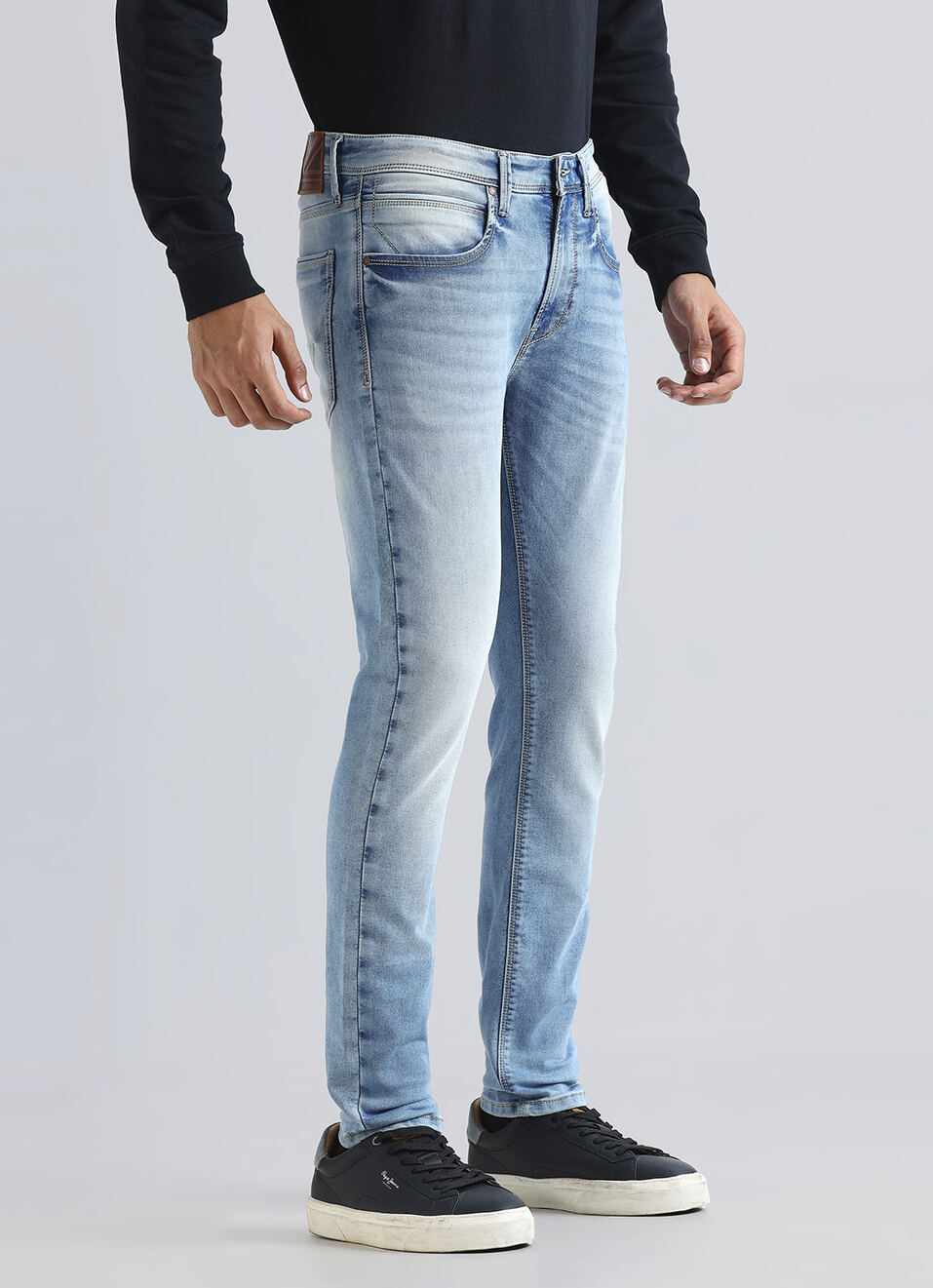Chinox Blue Mid Waist Gymindigo Jeans, , large image number 6